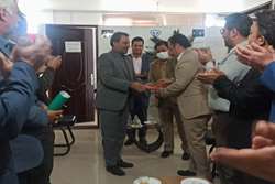 دیدار صمیمانه فرماندار شهرستان طرقبه شاندیز به  مناسبت هفته دامپزشکی با پرسنل شبکه  
